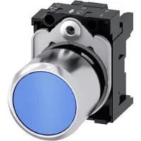 Siemens Drucktaster Front 1f bl Ř22mm rnd IP20 3SU1250-0EB50-0AA0