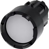 Siemens 3SU1000-0DB60-0AA0 Drucktaster, 22mm, rund, Kunststoff, weiß, Frontring 3SU10000DB600AA0