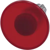 Siemens 3SU1051-1CA20-0AA0 Pilzdrucktaster, beleuchtet, 22mm, rund, Metall, hochglanz, rot, 60mm 3SU10511CA200AA0