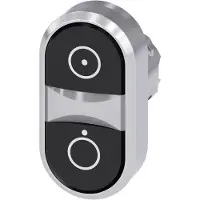 Siemens Drucktaster Front 1f sw Ř22mm oval 3SU1050-3AB11-0AQ0
