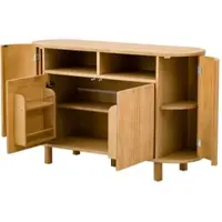 STILVORA Sideboard mit multifunktionalem Stauraum für Diele und Flur, Aufbewahrungsschrank mit Kühlschranktüren und verstellbaren Fußpolstern, Flurschrank für Diele und Wohnzimmer