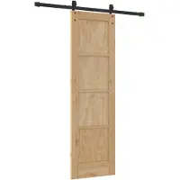 vidaXL Schiebetür ORKDAL Natur 61 x 198,5 cm Massives Kiefernholz