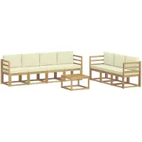 vidaXL Outdoor-Sofagarnitur 7 Stk.