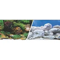 Aqua Marina 3d-wassergarten & Steine Aquarium Hintergrund