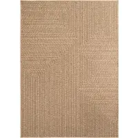 Carpetsale24 In- & Outdoor Teppich Wetterfest im natürlichen Jute-Look, ideal für Wohnzimmer, Küche, Terrasse & Balkon, Grösse: 140x200 cm