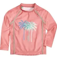 Playshoes UV-Schutz Shirt 1/1-Arm Palmen in koralle | Gr.: 98-104