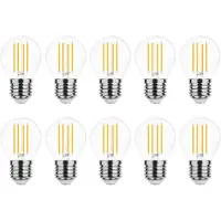 Modee Lighting E27 LED Filamentlampe P45 4W 470lm 2700K Warmweiß 10 Stück