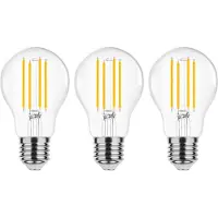 Modee Lighting E27 LED Filamentlampe A60 8W 1055lm 2700K Warmweiß Dimmbar 3 Stück