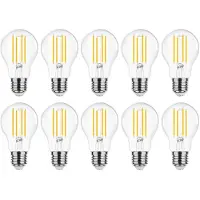 Modee Lighting E27 LED Filamentlampe A60 8W 1055lm 2700K Warmweiß Dimmbar 10 Stück