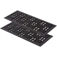 Astra Fußmatte für Außen DYNAMIC 2ER SET 2 in Schwarz | Gr.: 45 x 75 cm