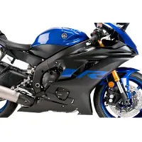 Puig Motorgehäuseschutz Yamaha YZF-R6 Race 24- Schwarz Polypropylen