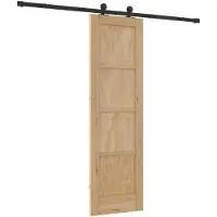 vidaXL Schiebetür ORKDAL 61 x 198,5 cm Massives Kiefernholz Natur
