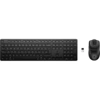 HP Kombination aus Dual-Mode-Maus und -Tastatur für mehrere Geräte 490C, Volle Größe (100%), Kabellos, RF Wireless + Bluetooth, Plunger key switch, Schwarz, Maus enthalten