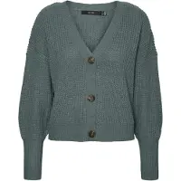 Vero Moda VMLEA LS V-NECK CUFF CARDIGAN NOOS Balsam Green S