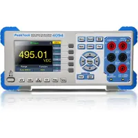 Peaktech P 4094 Tischmultimeter 55.000 Counts, TFT-Display, RS-232 Präzises True RMS Messgerät für Labor & Industrie