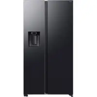 Samsung Series 7 RS70F Side-by-Side mit Metal Cooling und Festwasseranschluss, , Freistehend, Amerikanische Tür, Schwarz, 2 Tür(en), Premium Black Steel, 36/64