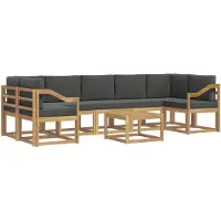 vidaXL Outdoor-Sofagarnitur 6 pcs