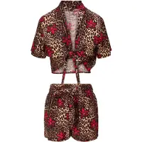 Lingadore Strandkleidung Leopard Flower | Grösse: 44 | Farbe: Rot