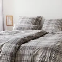 Elegante Soft-Flanell Bettwäsche Holmes natur 200x220 cm + 2x 80x80 cm - beige;braun