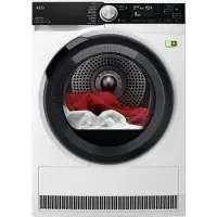 AEG Series 9000 TR9XW80889, Freistehend, Frontlader, Wärmepumpe, Weiß, Drehregler, Berührung, Rechts