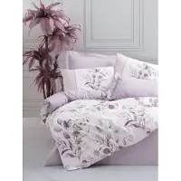 L'essentiel Maison , Nadia - Lilac, Bettwäschen, Lila, Baumwolle, 240 x 220 cm