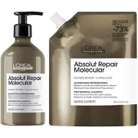 L'Oréal Absolut Repair Molecular Shampoo Refill Set - 2x500ml - 2x500ml