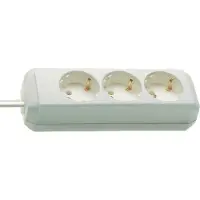 Brennenstuhl Eco-Line Steckdosenleiste 3-fach weiß 1,5m H05VV-F 3G1,5, 1158610015