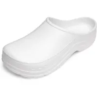Ladeheid Gartenclogs für Herren Ultraleicht EVA Gartenschuhe LA-CA-ComoMan (Weiß, 44)