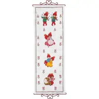 Husar Eva Rosenstand Kreuzstich Adventskalender Set – Zwerge Tanzen Design