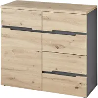 Innostyle Kommode MEMPHIS GH25 1-türig Artisan Eiche Graphit Nachbildung