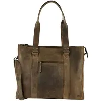 Bear design Mea Laptop-Schultertasche - 13,3" Laptopfach - mit abnehmbarem Schulterriemen - braun