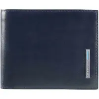 Piquadro Blue Square Men's Wallet With Flip Up/Coin Pocket night blue