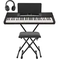 Gear4Music K1 Keyboard mit 61 Tasten von Komplettpaket