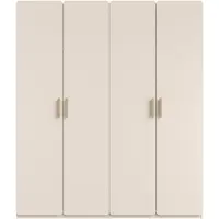 Masseno Drehtürenschrank LOKIRN 179/210/58,1cm 4-türig Sandbeige