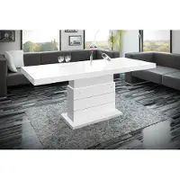 Designimpex Design Couchtisch Tisch H-333 höhenverstellbar ausziehbar Esstisch