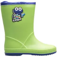 Coqui RAINY COLLAR Kinder Gummistiefel Grüne Stiefel 25