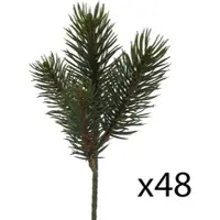 Creativ Green künstliche Pflanze Tannenzweig, 24 cm, 48er Set