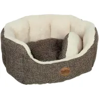 Nobby Hundebett oval Alba braun, Maße: 86 x 70 x 24 cm