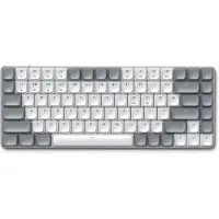 Satechi SM1, Tenkeyless (80 - 87 %), Verkabelt & Kabellos, USB + Bluetooth, Mechanischer Switch, QWERTY, Grau, Weiß