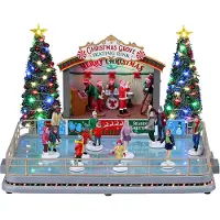 Lemax Christmas Grove Schlittschuhbahn mit 4,5V-Adapter Weihnachten (mix)