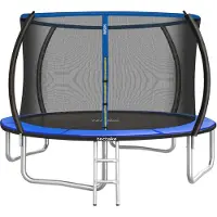 TecTake Trampolin Jumpy Ø 305 cm, GS- mit Sicherheitsnetz
