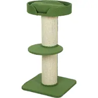 Northio Kratzbaum 91 cm mit Bett, Plattformen, Sisalstämmen, Grün