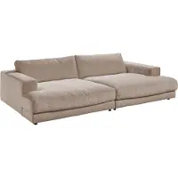 KAWOLA Big Sofa MADELINE Cord taupe