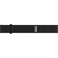 Samsung Originales Feather Fabric Slim Armband für Galaxy Watch 4 / 5 / 6 / 7 / FE (20 mm) - Größe S/M - Schwarz
