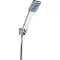 Kuchinox Orca Duschset Chrom, Brause 223x60 mm, 120 cm Schlauch, Regenstrahl, Anti-Kalk-System