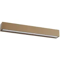 LUCANDE LED-Außenwandleuchte Lengo, 50cm, braun, down, 3000K