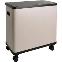 SVITA SR3X18 54L Sensor-Mülleimer 3 Fächer Mülltrennsystem Abfalleimer Stahl Taupe