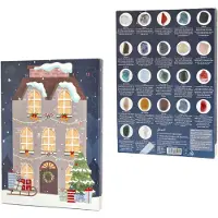 HAC24 Edelstein Adventskalender Inkl. 22 Edelsteine 1 Schüsselanhänger 1 Armband Advent Weihnachts Kalender