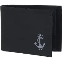 OXMOX Geldbörse New Cryptan RFID Protect Pocketbörse Freedom Anchor Print Grey Black schwarz