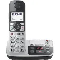 Panasonic KX-TGE520GS, DECT-Telefon, Kabelloses Mobilteil, Freisprecheinrichtung, 150 Eintragungen, Anrufer-Identifikation, Schwarz, Silber